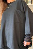Sander Pull Tie Fine Knit Black
